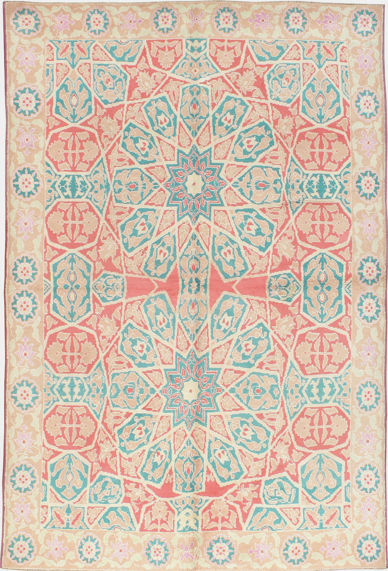Vintage Indian Cotton Agra Rug, No.22333 - Gsblank
