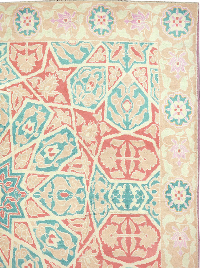Vintage Indian Cotton Agra Rug, No.22333 - Gsblank