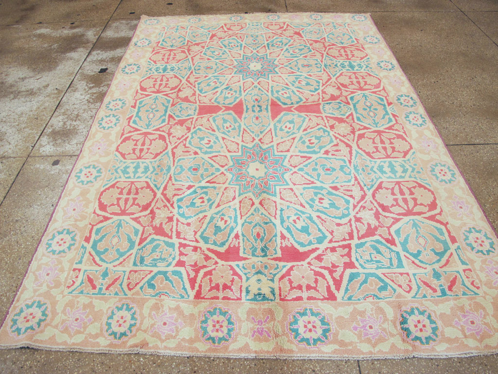 Vintage Indian Cotton Agra Rug, No.22333 - Gsblank