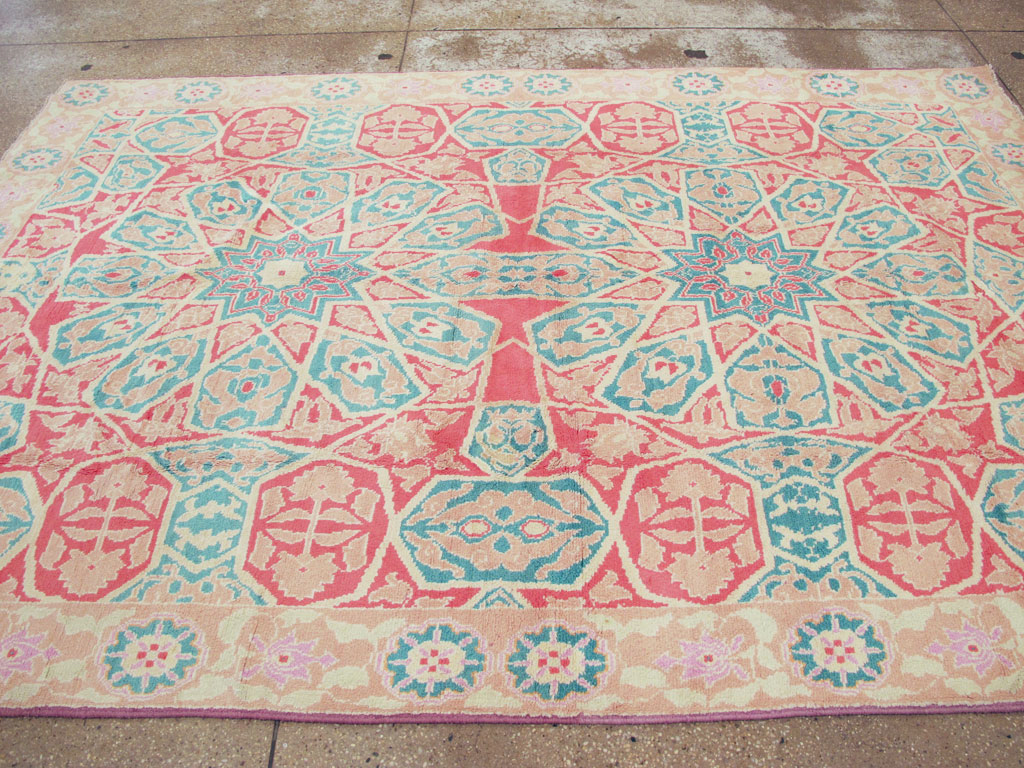 Vintage Indian Cotton Agra Rug, No.22333 - Gsblank