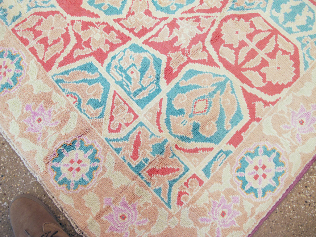 Vintage Indian Cotton Agra Rug, No.22333 - Gsblank