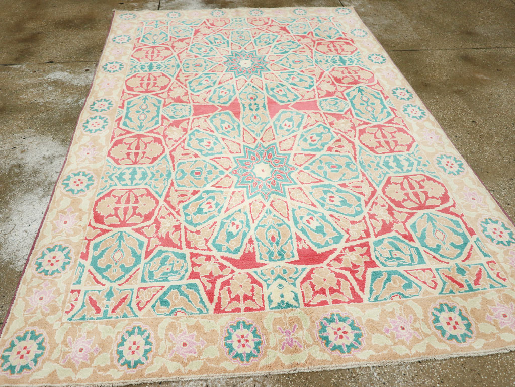 Vintage Indian Cotton Agra Rug, No.22333 - Gsblank