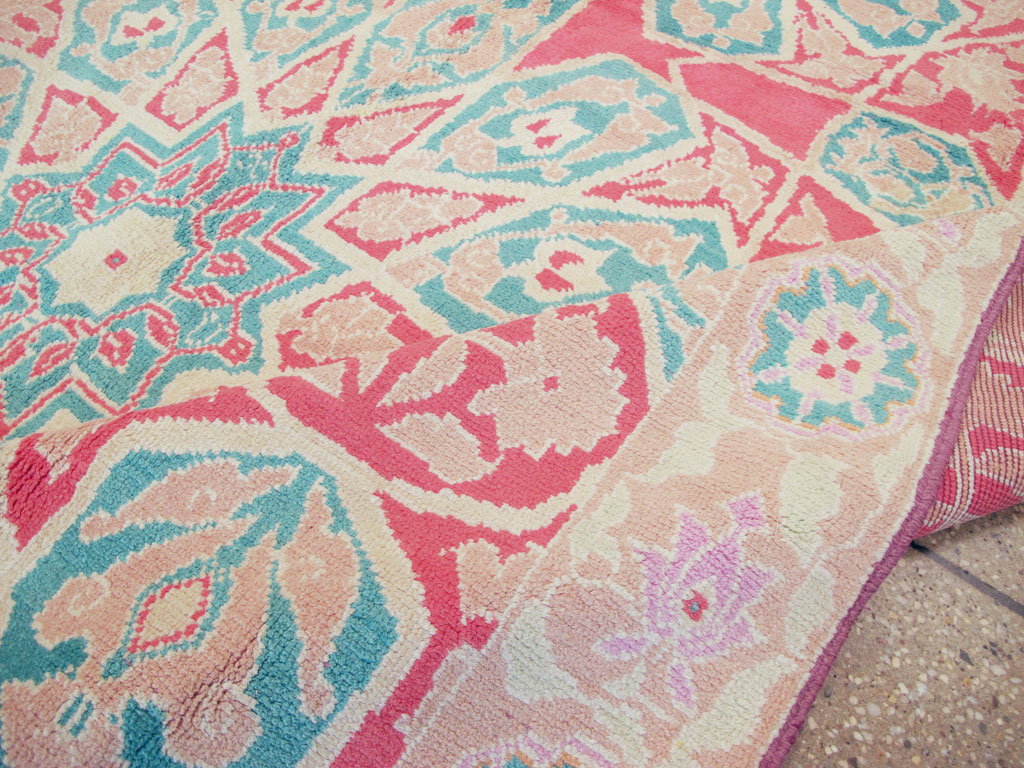 Vintage Indian Cotton Agra Rug, No.22333 - Gsblank