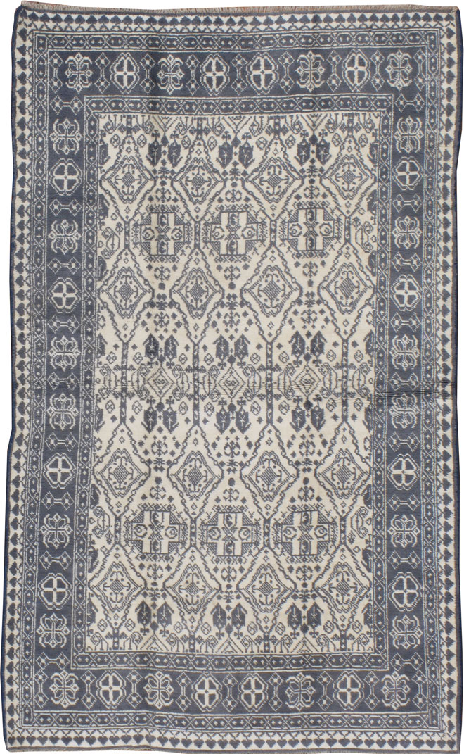 Vintage Indian Cotton Agra Rug, No.22334 - Gsblank