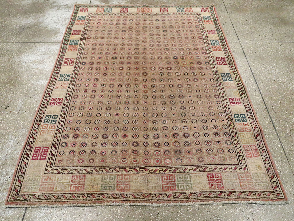 Antique Indian Agra Rug, No.22335 - Gsblank