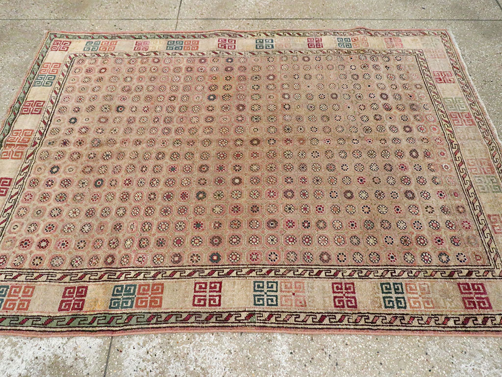 Antique Indian Agra Rug, No.22335 - Gsblank