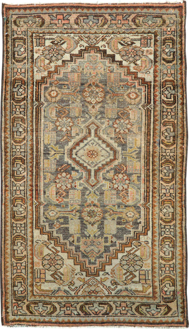 Antique Persian Malayer Throw Rug, No.22344 - Gsblank