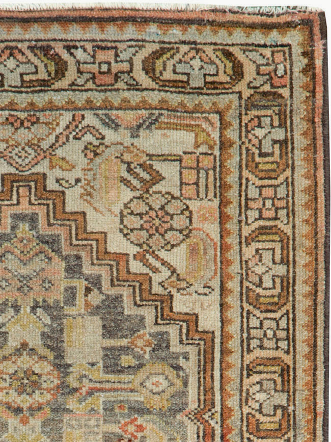 Antique Persian Malayer Throw Rug, No.22344 - Gsblank