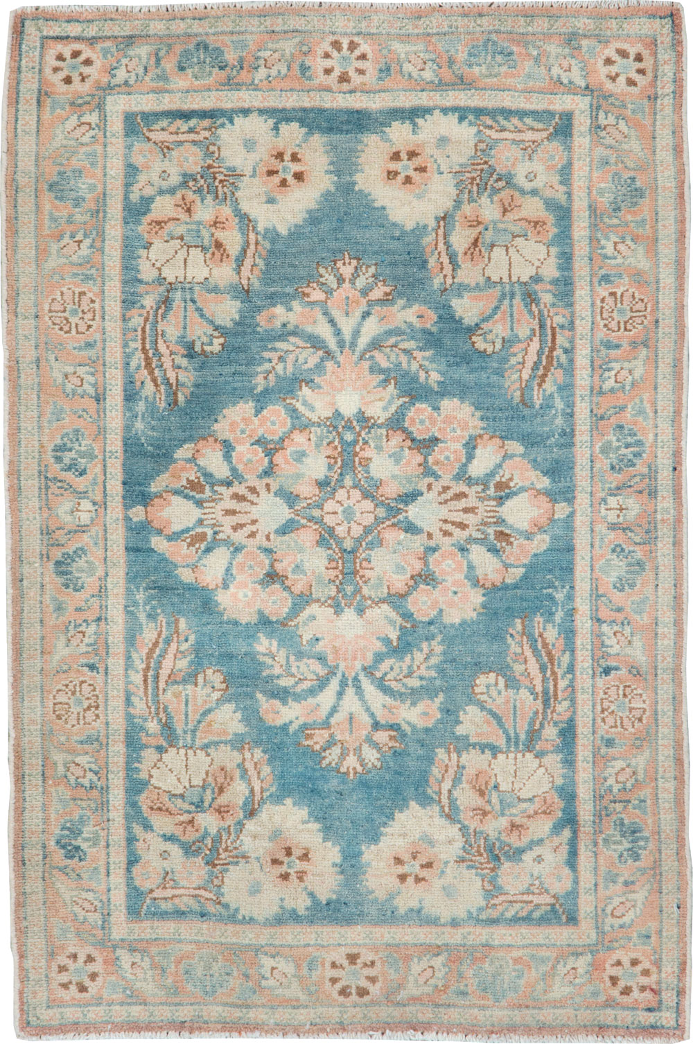 Vintage Persian Malayer Throw Rug, No.22345 - Gsblank