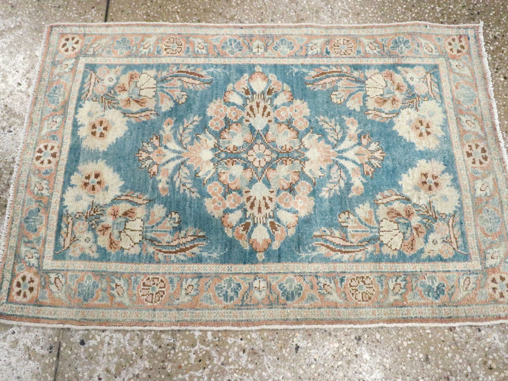 Vintage Persian Malayer Throw Rug, No.22345 - Gsblank