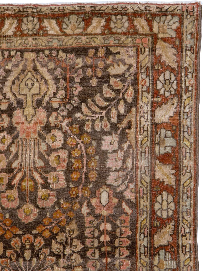 Vintage Persian Sarouk Rug, No.22346 - Gsblank