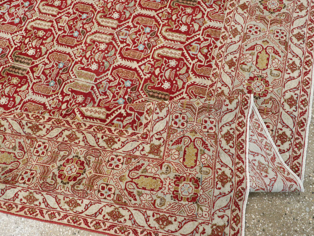 Vintage Persian Quom Carpet, No.22365 - Gsblank