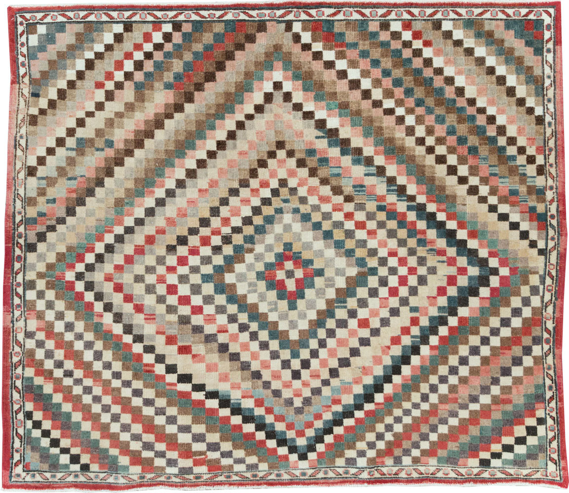 Vintage Turkish Anatolian Square Carpet, No.22374 - Gsblank