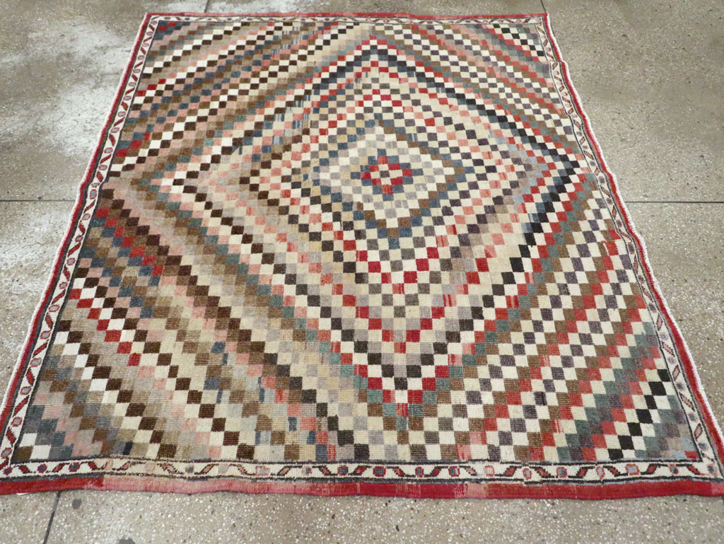 Vintage Turkish Anatolian Square Carpet, No.22374 - Gsblank