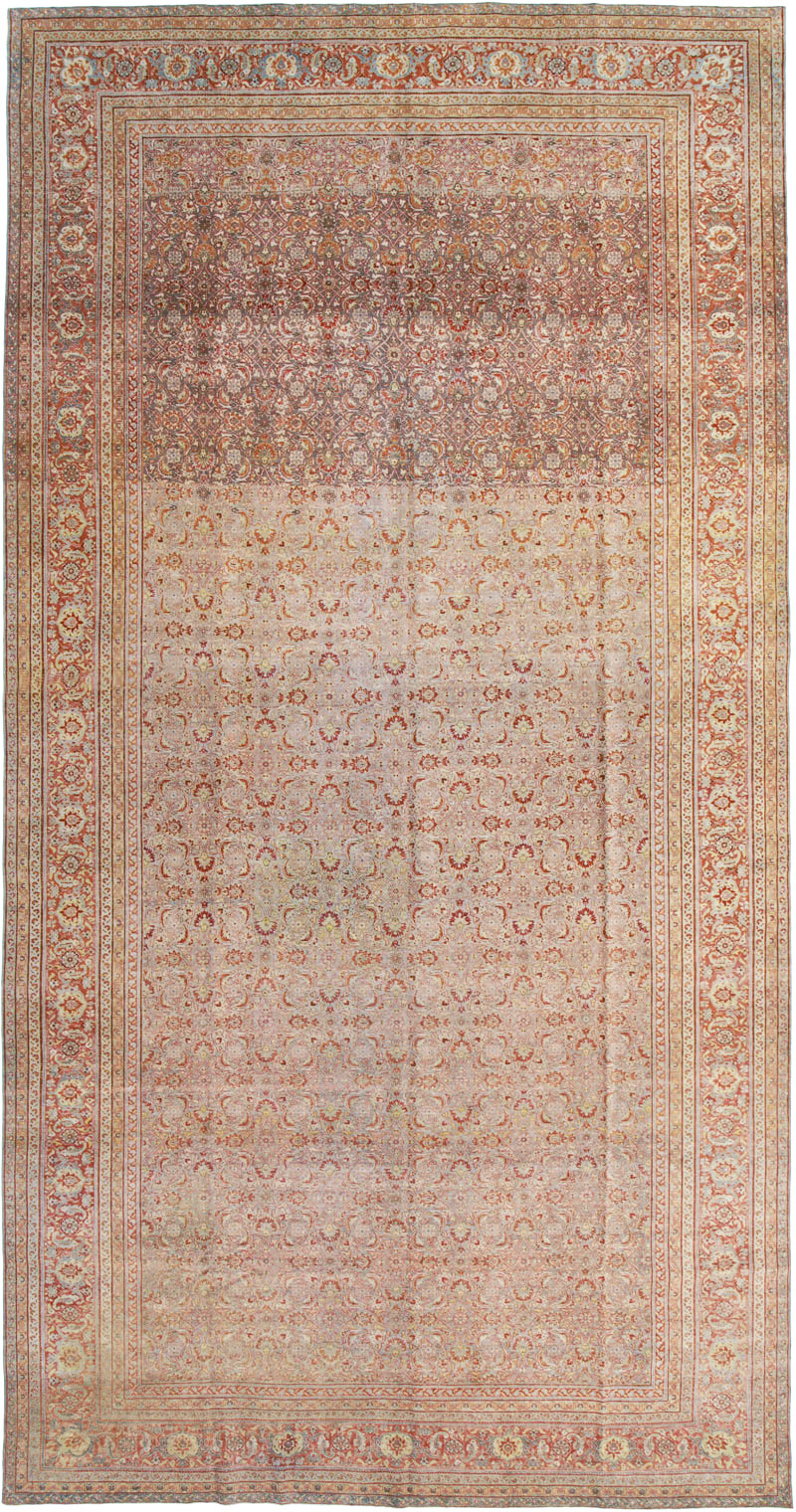 Antique Persian Tabriz Carpet, No.22377 - Gsblank