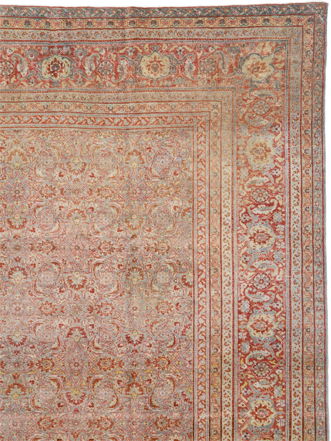 Antique Persian Tabriz Carpet, No.22377 - Gsblank