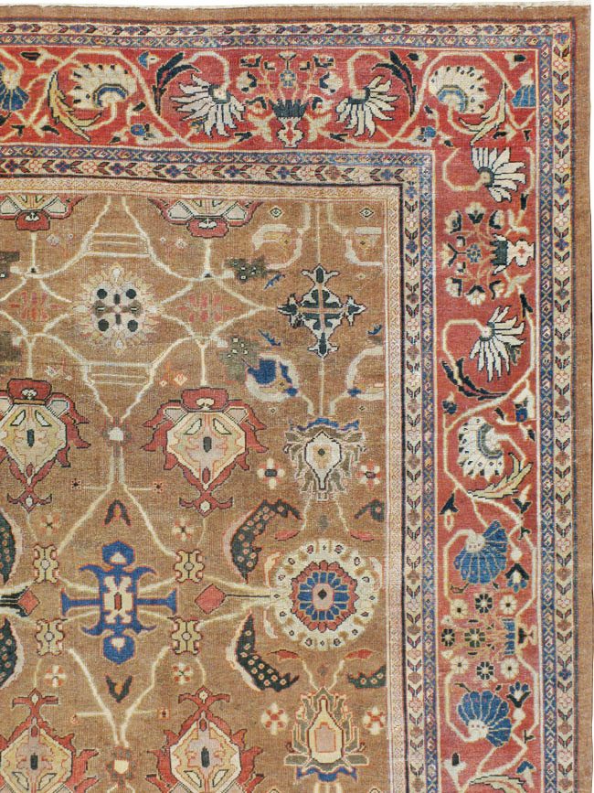 Antique Persian Mahal Carpet, No.22379 - Gsblank