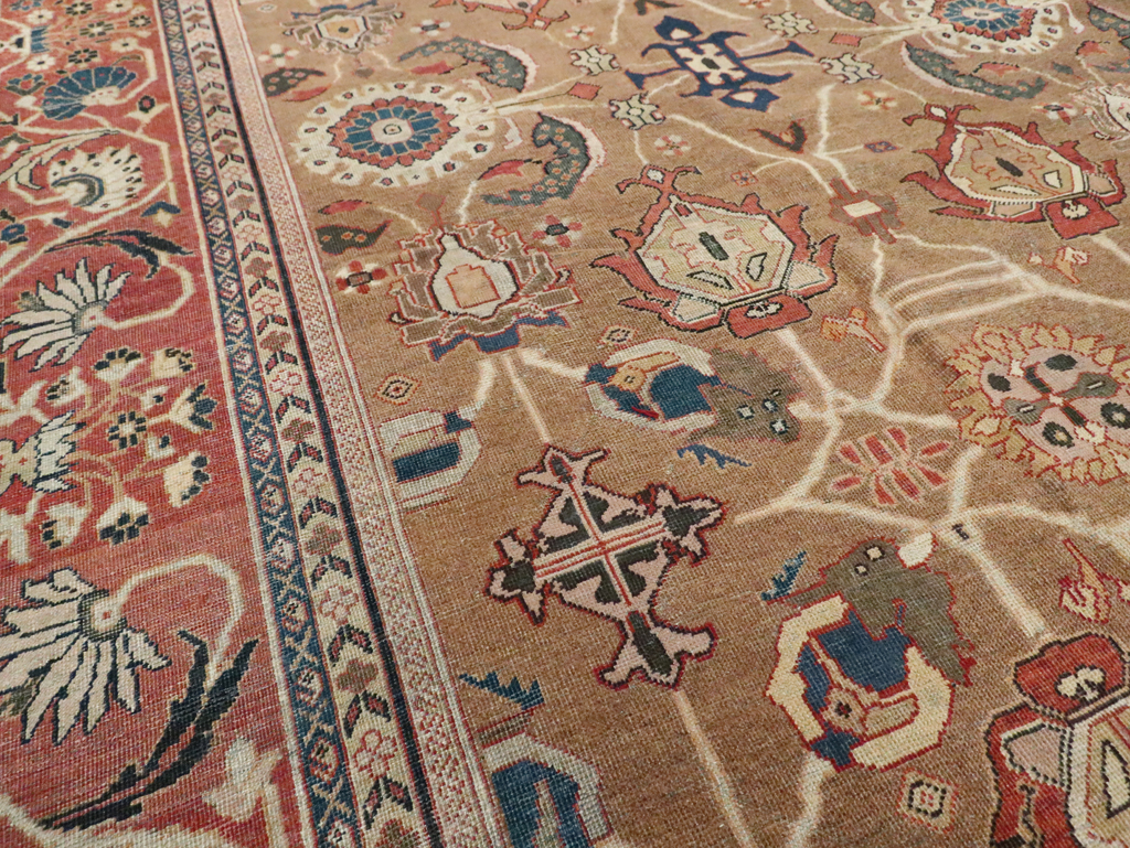 Antique Persian Mahal Carpet, No.22379 - Gsblank