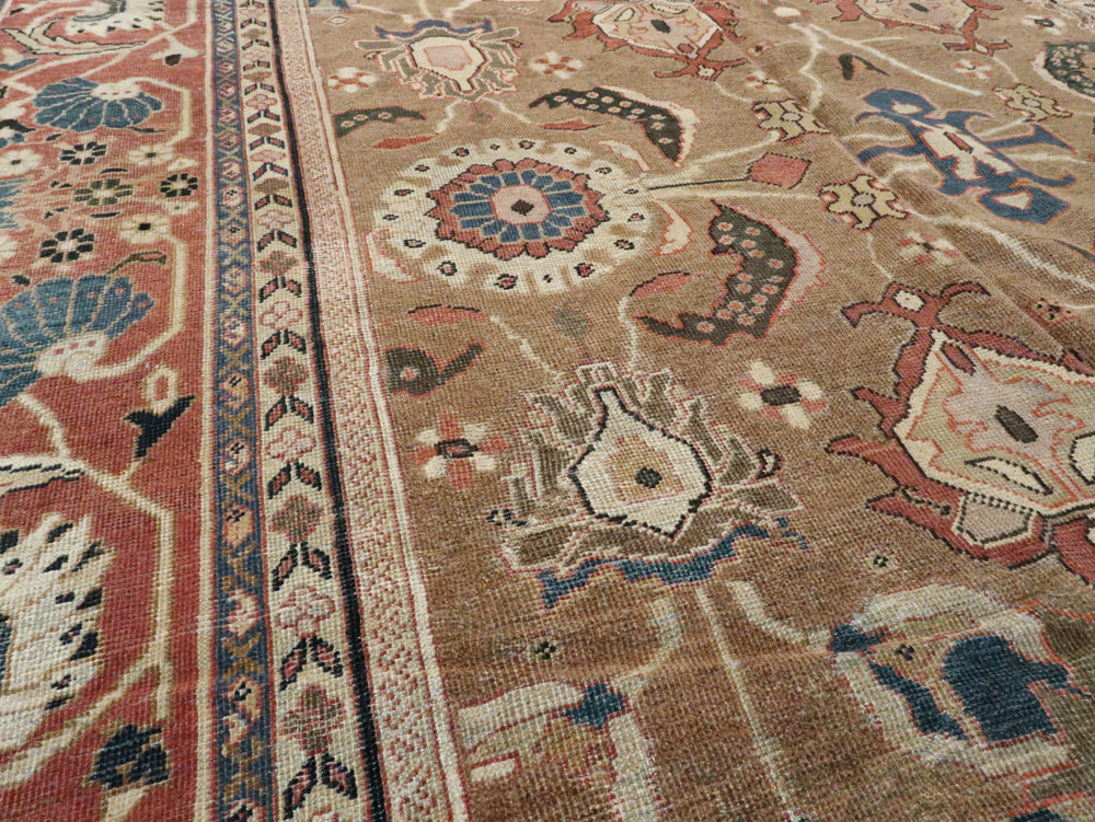 Antique Persian Mahal Carpet, No.22379 - Gsblank