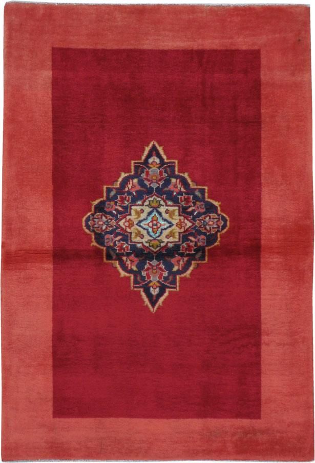 Vintage Persian Kashan Rug, No.22401 - Gsblank