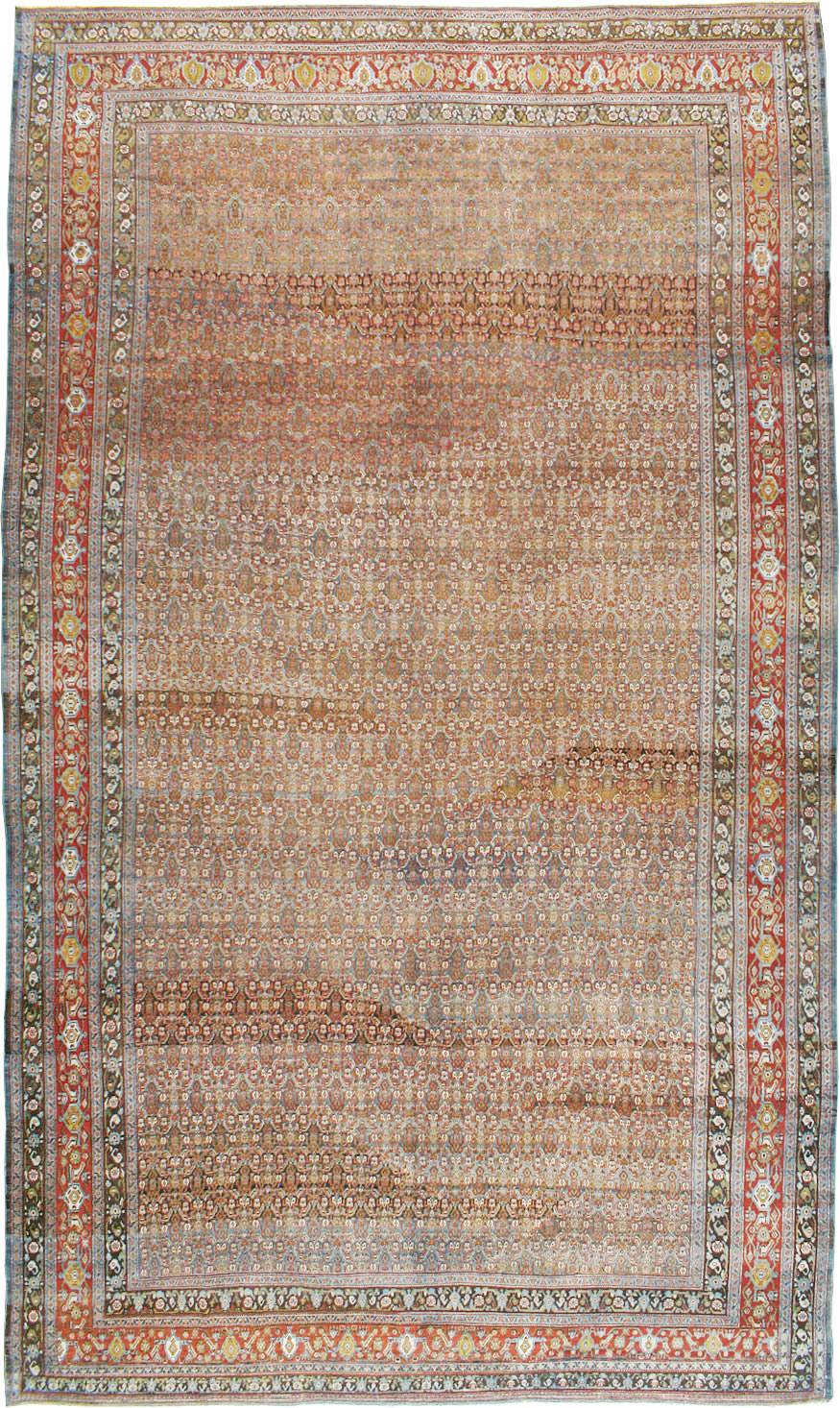 Antique Persian Senneh Carpet, No.22410 - Gsblank