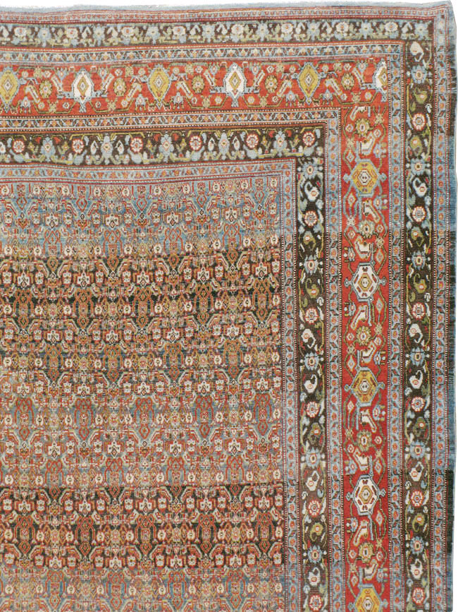 Antique Persian Senneh Carpet, No.22410 - Gsblank
