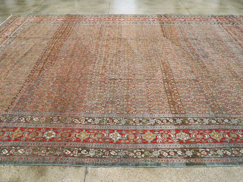 Antique Persian Senneh Carpet, No.22410 - Gsblank