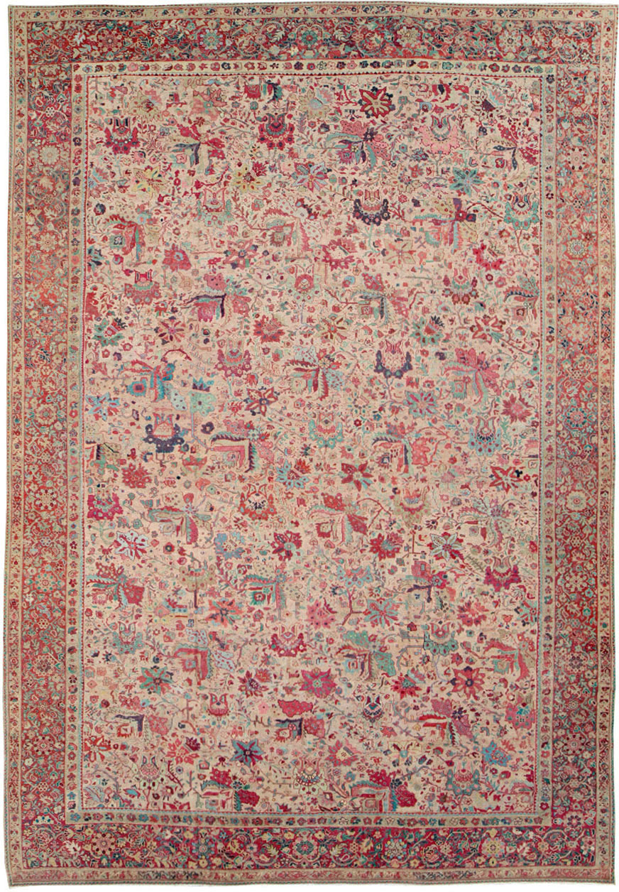 Antique Persia Mahal Carpet, No.22426 - Gsblank