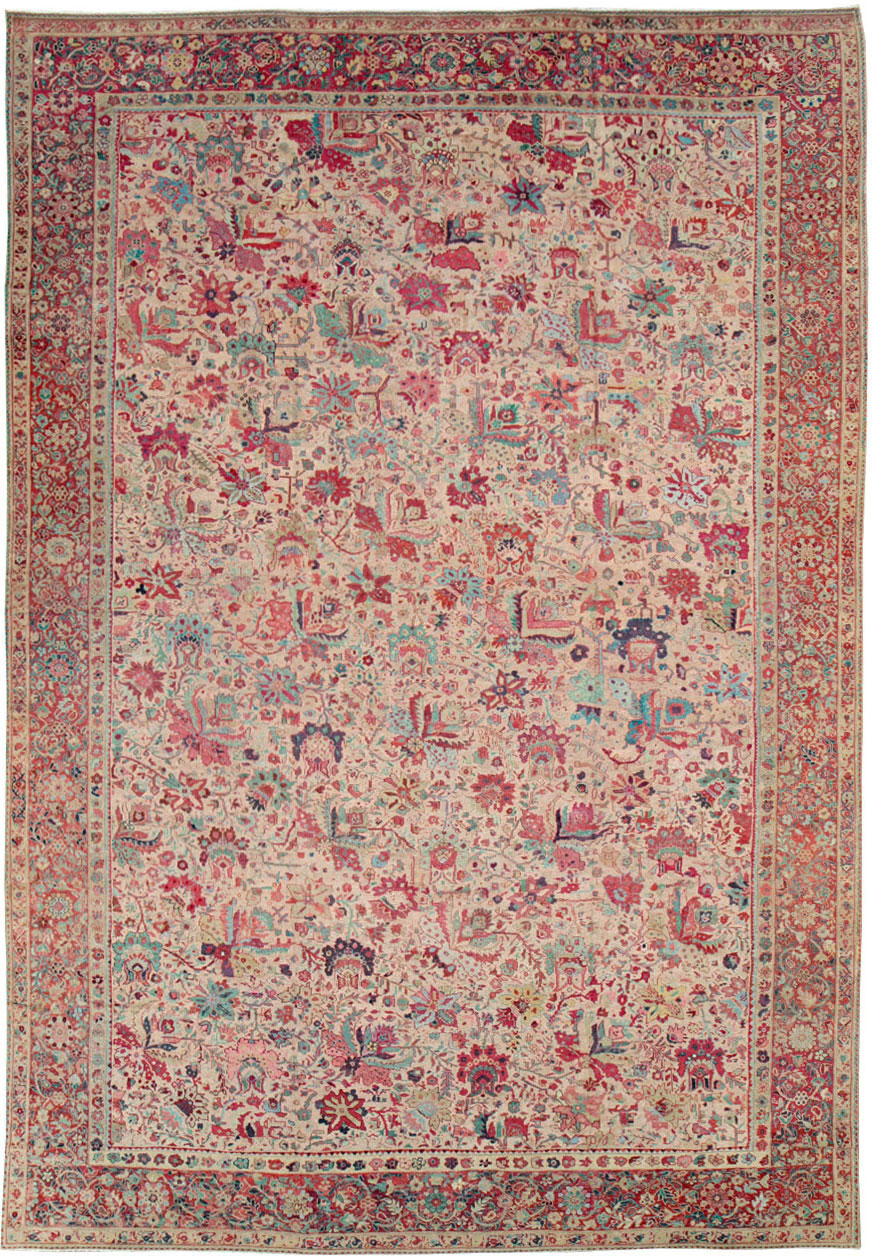 Antique Persia Mahal Carpet, No.22426 - Gsblank