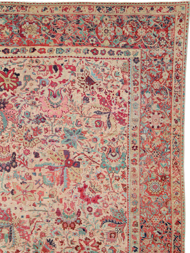 Antique Persia Mahal Carpet, No.22426 - Gsblank