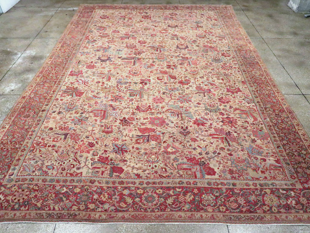 Antique Persia Mahal Carpet, No.22426 - Gsblank