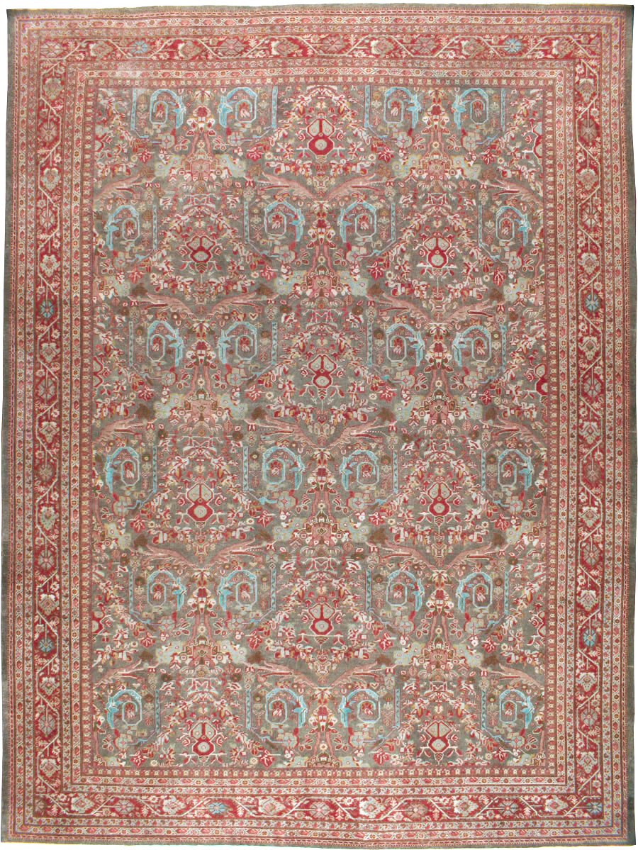 Antique Persian Mahal Carpet, No.22436 - Gsblank