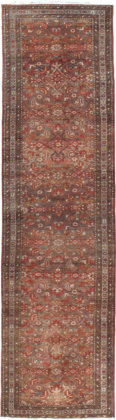 Vintage Persian Malayer Runner, No.22450 - Gsblank