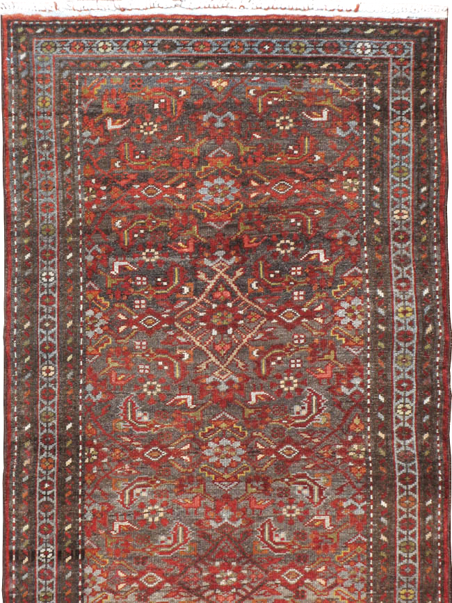 Vintage Persian Malayer Runner, No.22450 - Gsblank
