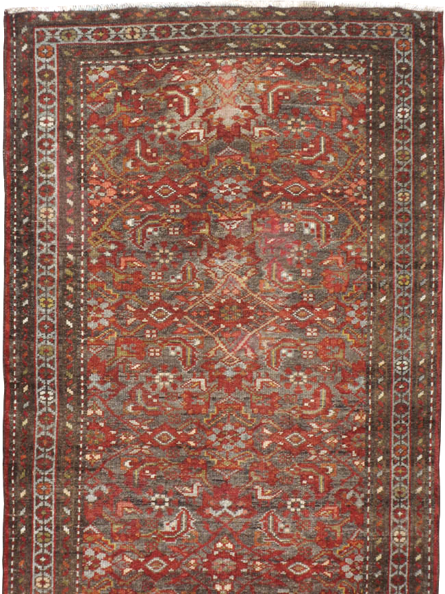 Vintage Persian Malayer Runner, No.22450 - Gsblank