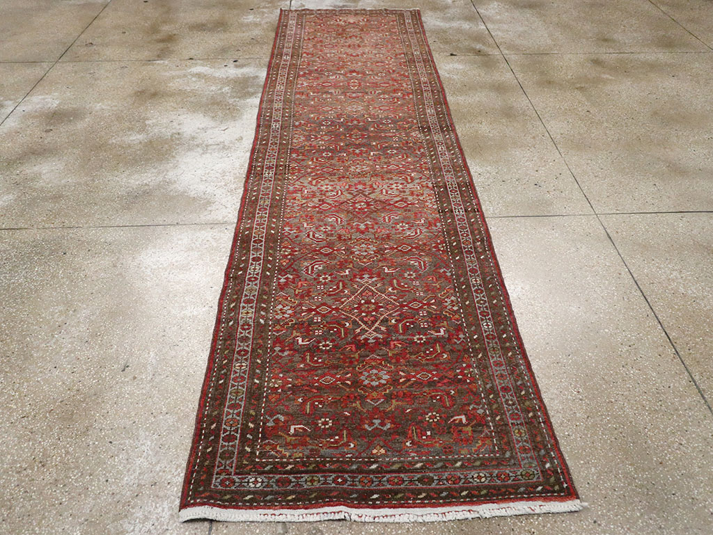 Vintage Persian Malayer Runner, No.22450 - Gsblank