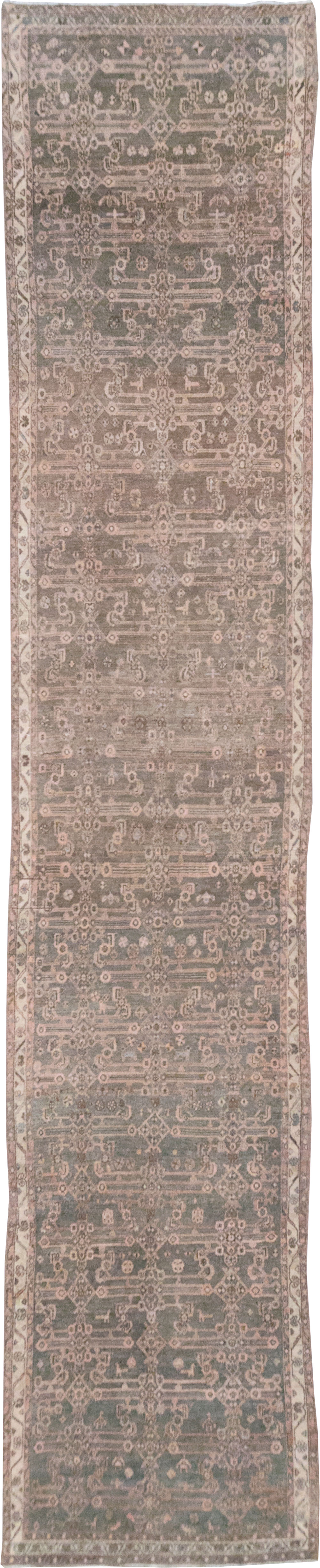 Vintage Persian Malayer Long Runner, No.22459 - Gsblank