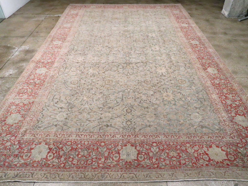 Antique Persian Oversize Tabriz Carpet, No.22460 - Gsblank