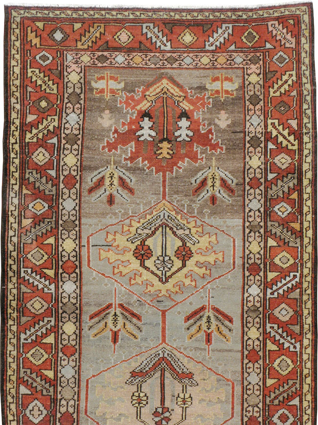Antique Persian Heriz Runner, No.22467 - Gsblank
