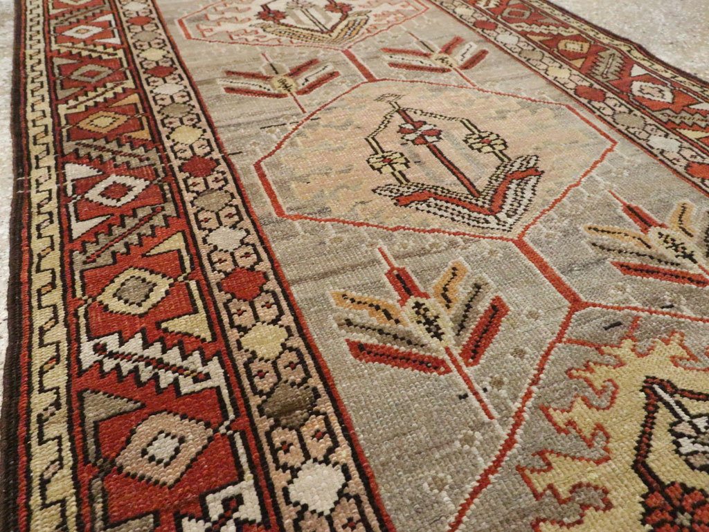 Antique Persian Heriz Runner, No.22467 - Gsblank
