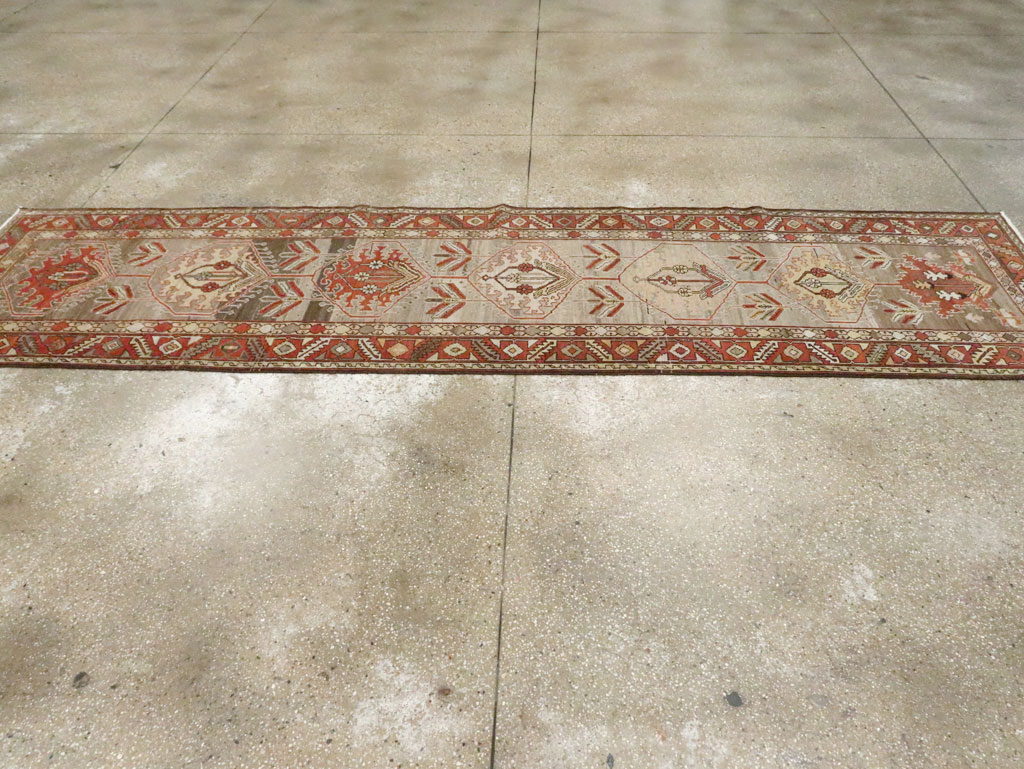 Antique Persian Heriz Runner, No.22467 - Gsblank