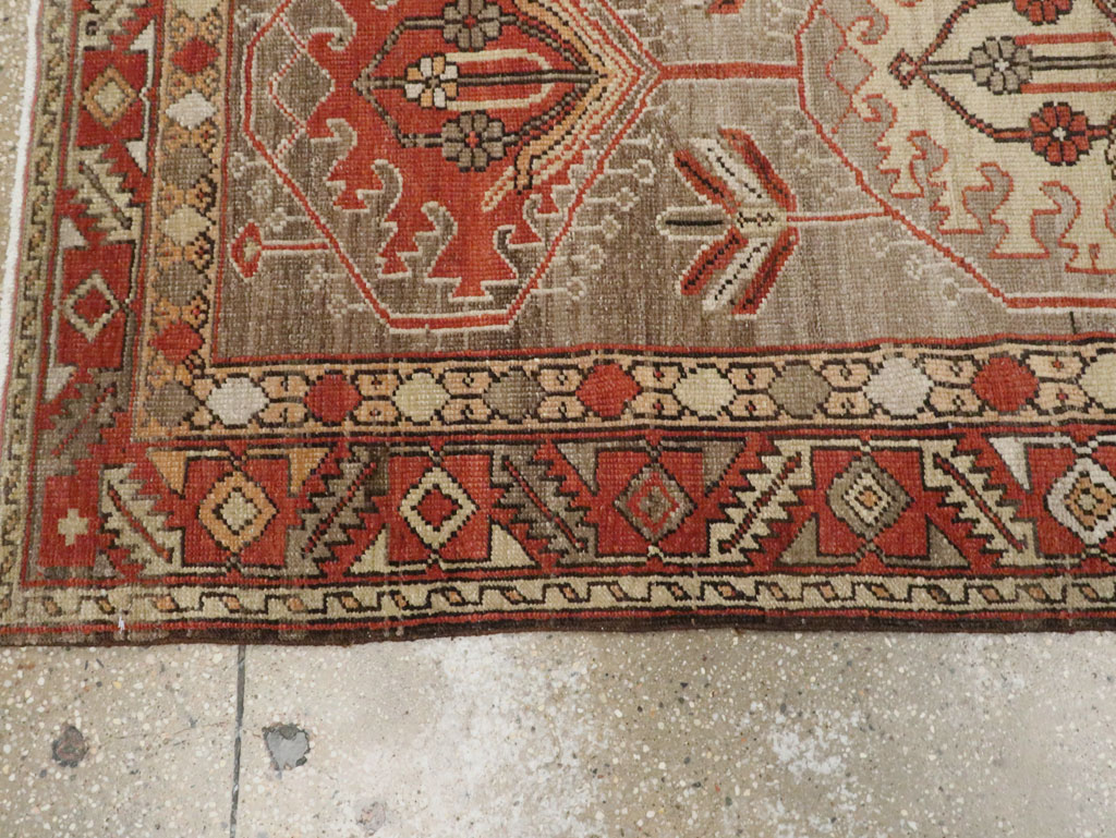 Antique Persian Heriz Runner, No.22467 - Gsblank