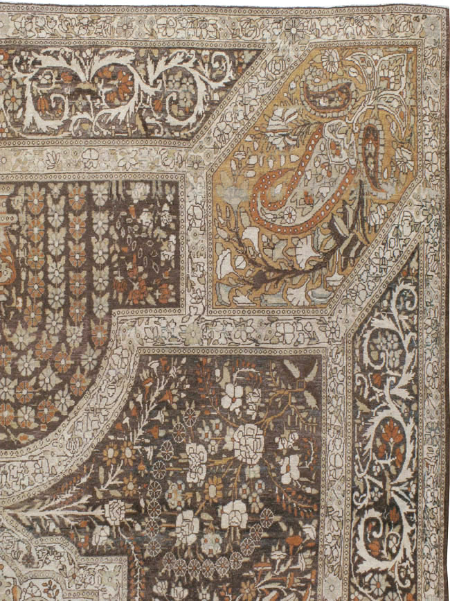Antique Persian Yazd Carpet, No.22473 - Gsblank