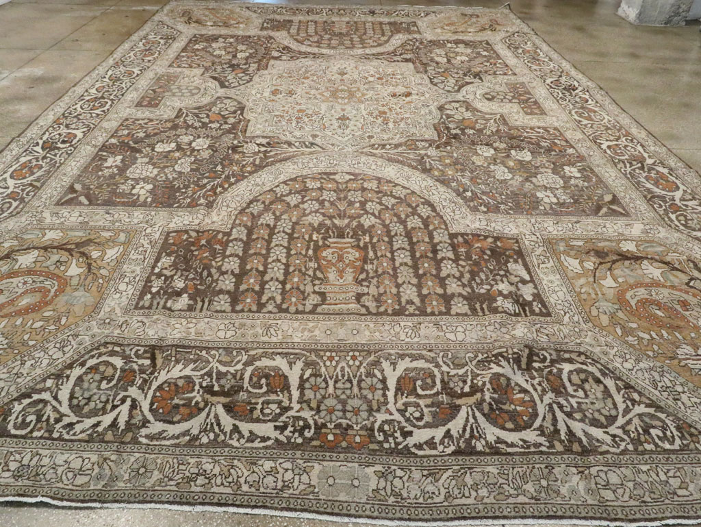 Antique Persian Yazd Carpet, No.22473 - Gsblank