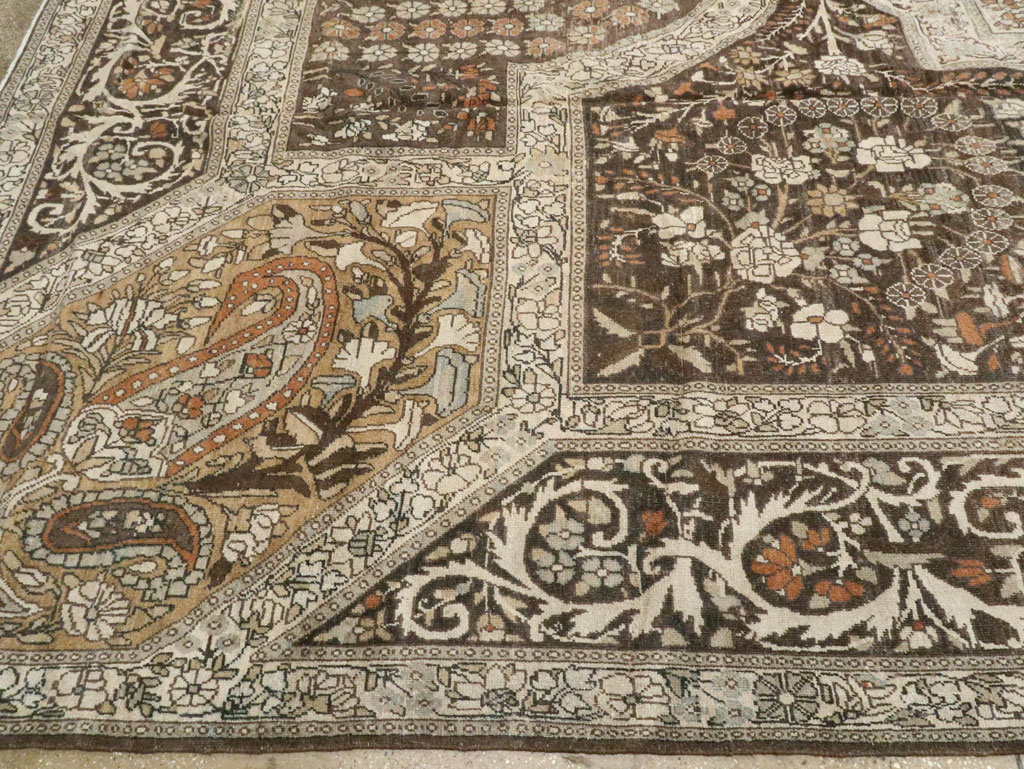 Antique Persian Yazd Carpet, No.22473 - Gsblank