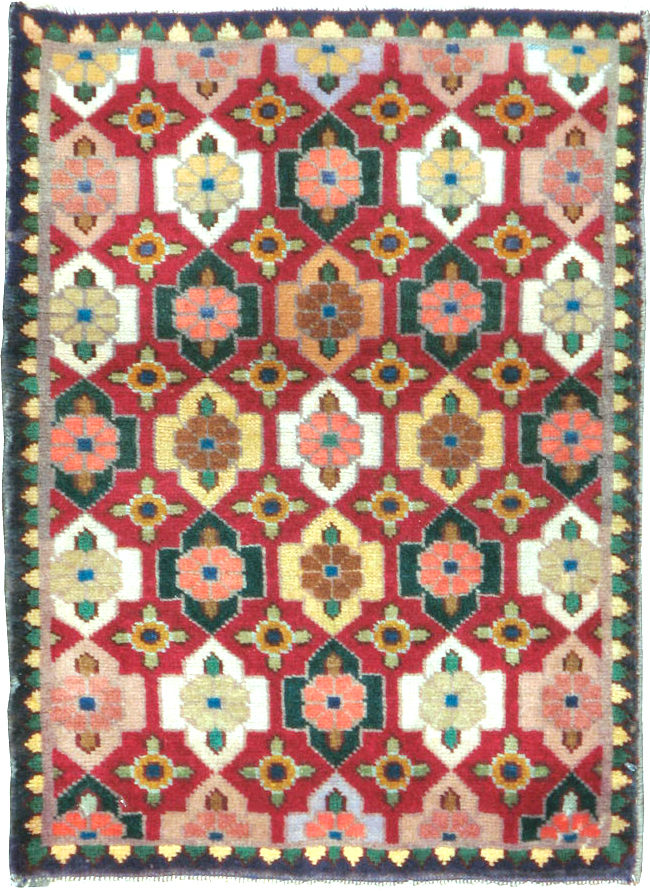 Vintage Persian Tabriz Rug (Pair: 1 of 2), No.22477 - Gsblank