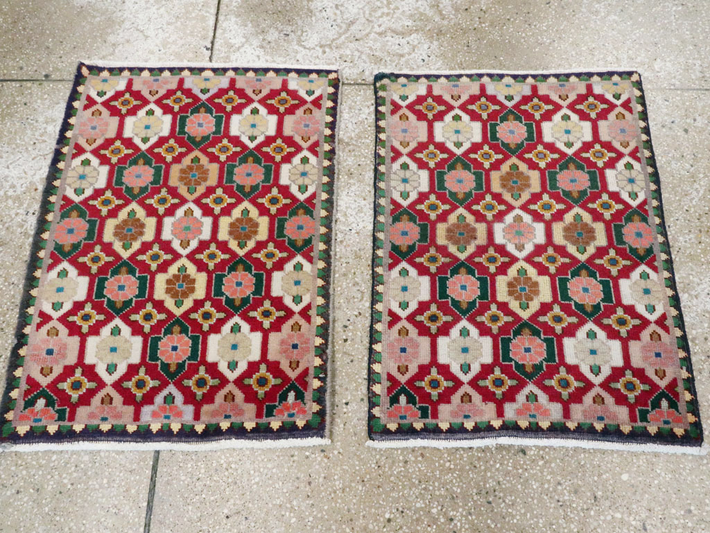Vintage Persian Tabriz Rug (Pair: 2 of 2), No.22478 - Gsblank
