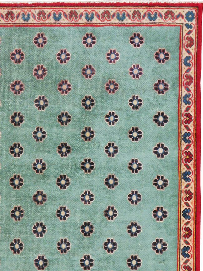 Vintage Kashan Modernist Rug, No.22480 - Gsblank
