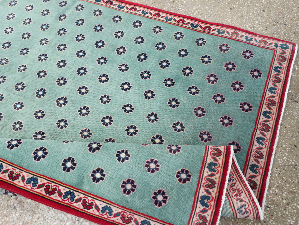 Vintage Kashan Modernist Rug, No.22480 - Gsblank