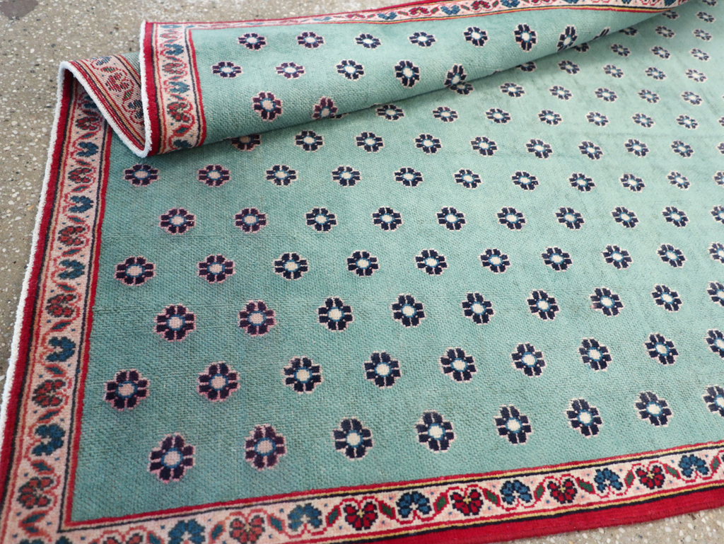 Vintage Kashan Modernist Rug, No.22480 - Gsblank
